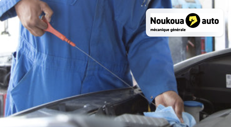 Noukoua Auto mechanic at work